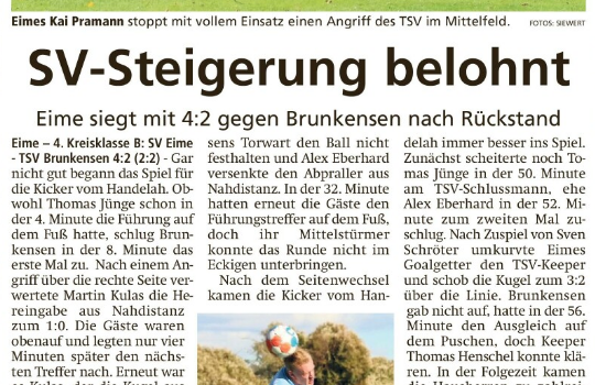 Torerfolg nach Rückstand